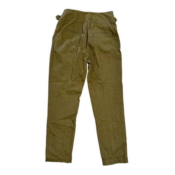 Sezane Khaki Women's Trousers - Picture 5 of 10